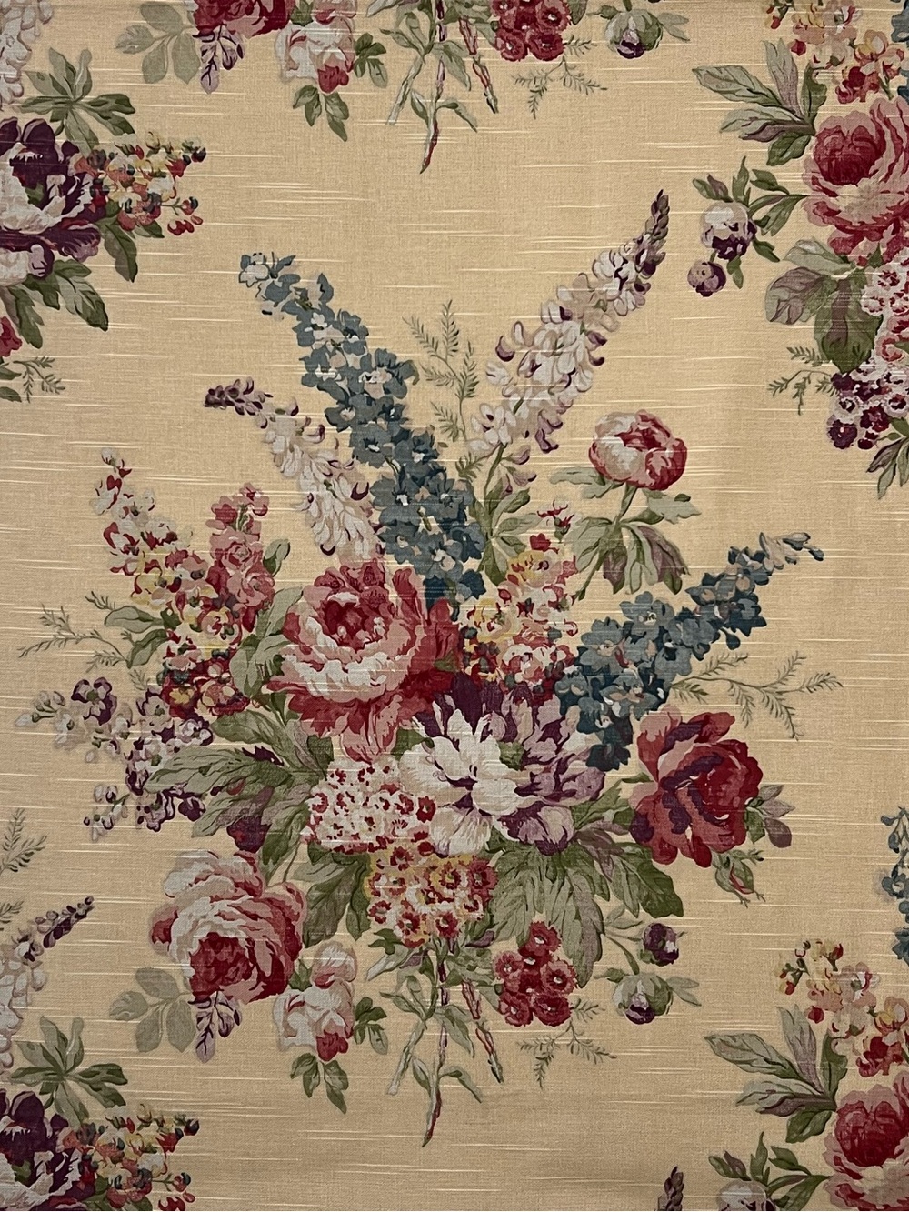Portfolio Textiles Decor Fabric 2 Yds English Country Floral Grandmillennial